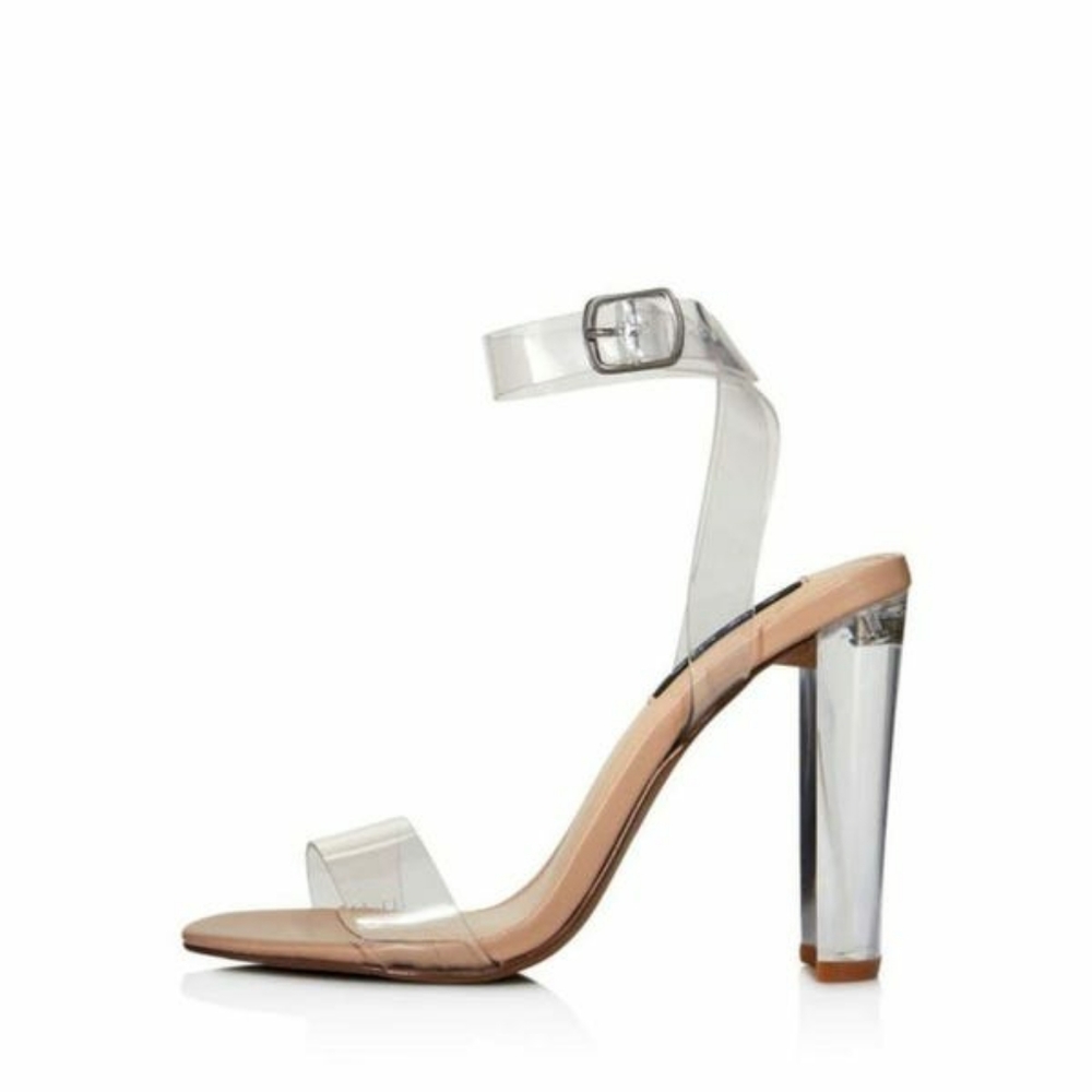 AQUA X Bloomingdales Luna clear sandal